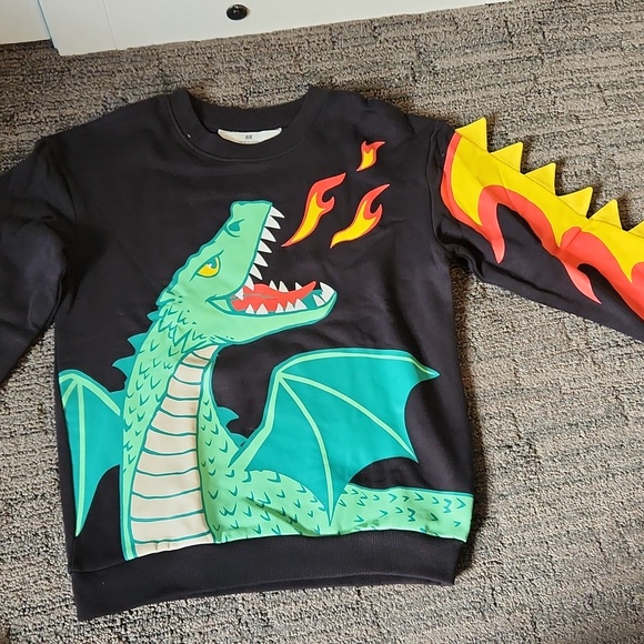 NEW H&M 2-piece dragon printed set - Picture 4 of 11